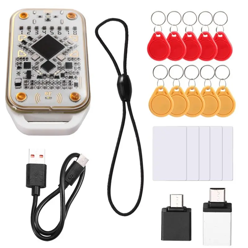 Фото B03B-Chameleon V3.0 Эмулятор-копир RFID-чипов для чтения и записи UID CUID, комплект 125 кГц 13,56 МГц, копировщик ID IC карт и смарт-меток №1