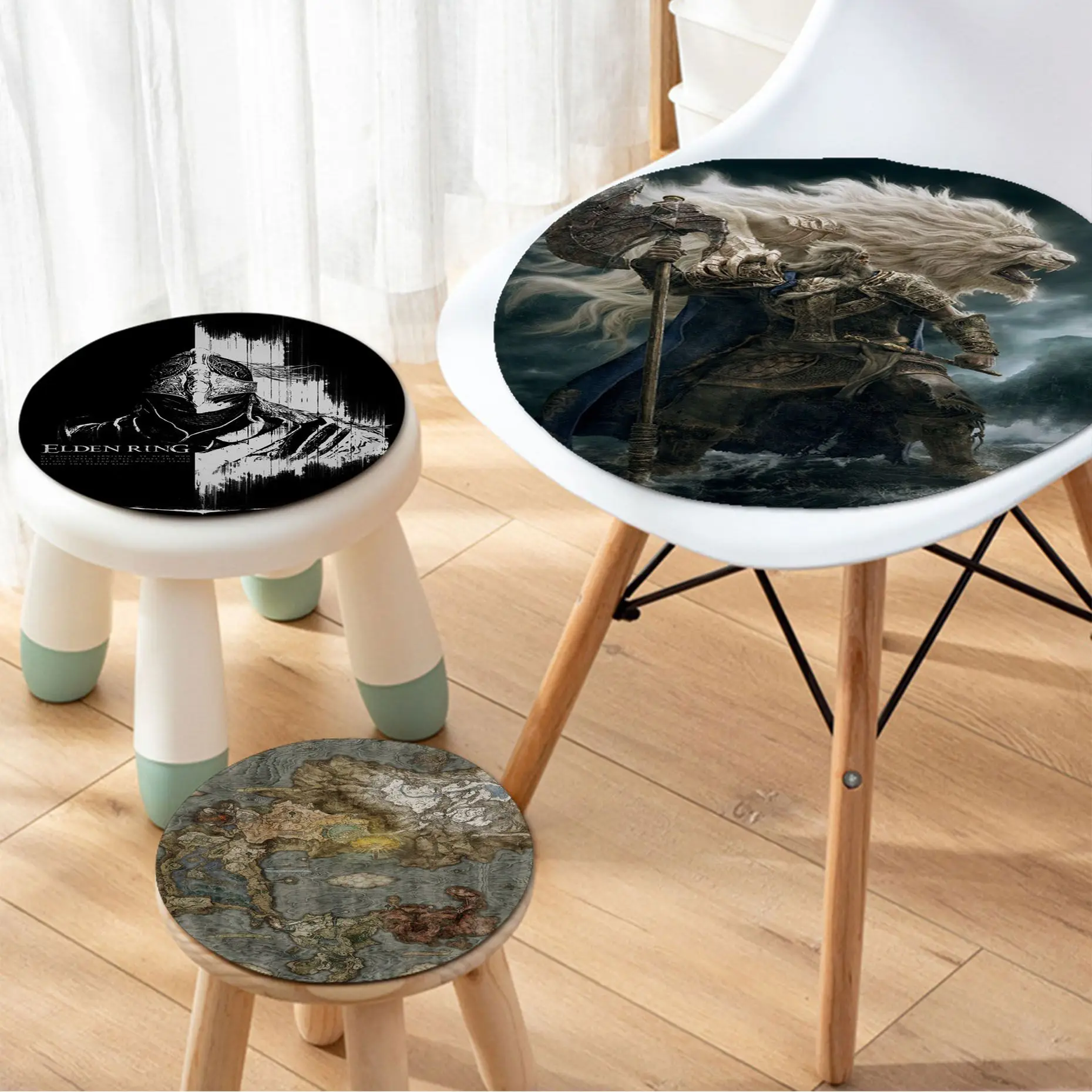 

Elden Ring Modern Minimalist Style Seat Cushion Office Dining Stool Pad Sponge Sofa Mat Non-Slip Chair Mat Pad
