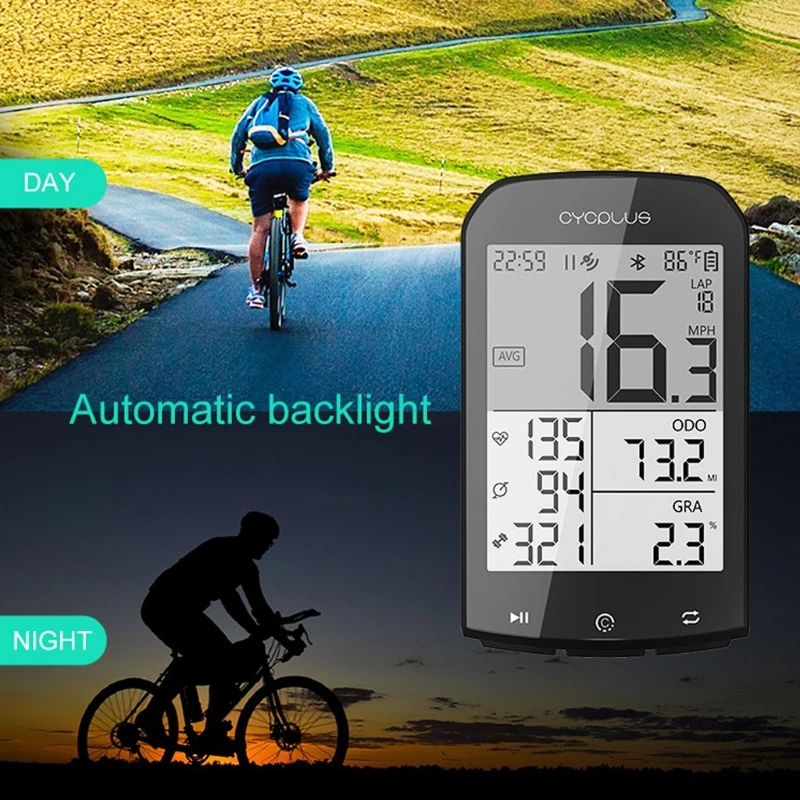 

Multifunction Bicycle GPS Stopwatch Luminous Wireless for Smart Heart Rate Monitor Bike Computer Counter Tracker for Fitness Rid