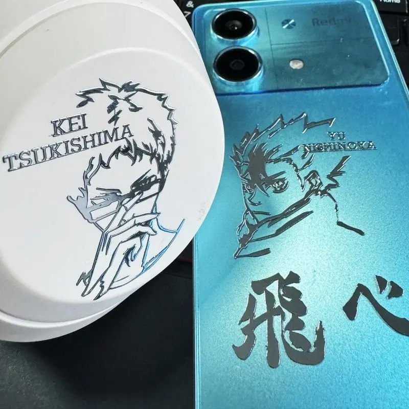 Хината Кагеяма Тобио Асахи Азума Популярные аниме Металлические наклейки