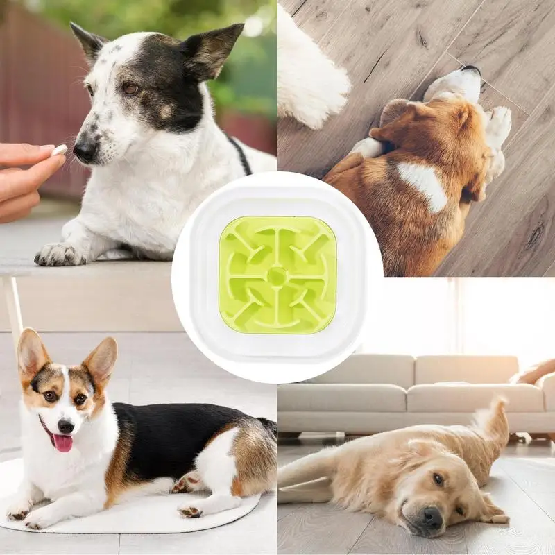 Миски для собак миски медленного кормления посуда еды противоскользящая