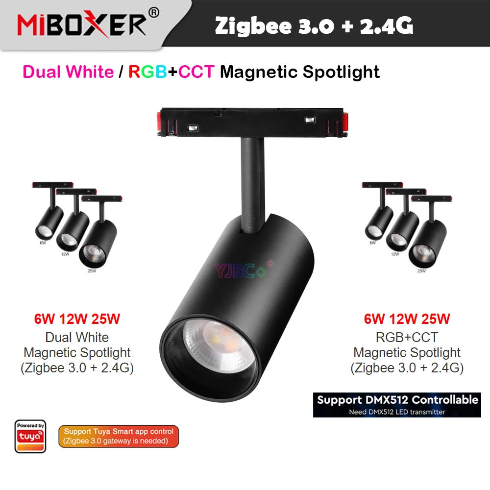

Miboxer (Zigbee 3,0 + 2,4G) 6 Вт 12 Вт 25 Вт RGBCCT/двойной белый Флуоресцентный светильник Tuya smart CCT потолочный Флуоресцентный светильник, 48 В Радиочастотный пульт дистанционного управления