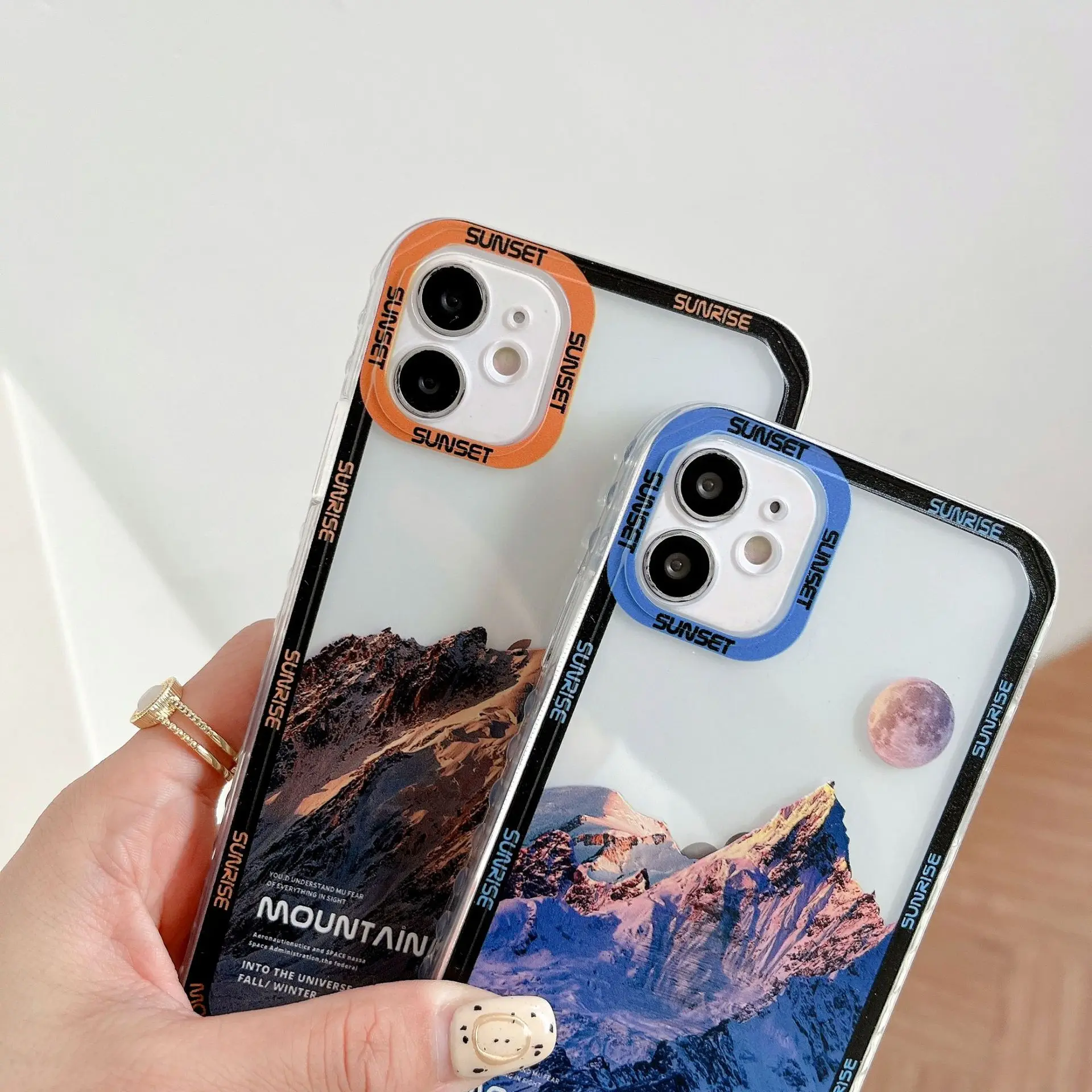 

Snow Peak применимо к IPhone 13 Pro Max чехол для телефона с тонким отверстием и прямым краем 12 мягкий чехол 11 XR полное покрытие 7 8 plus