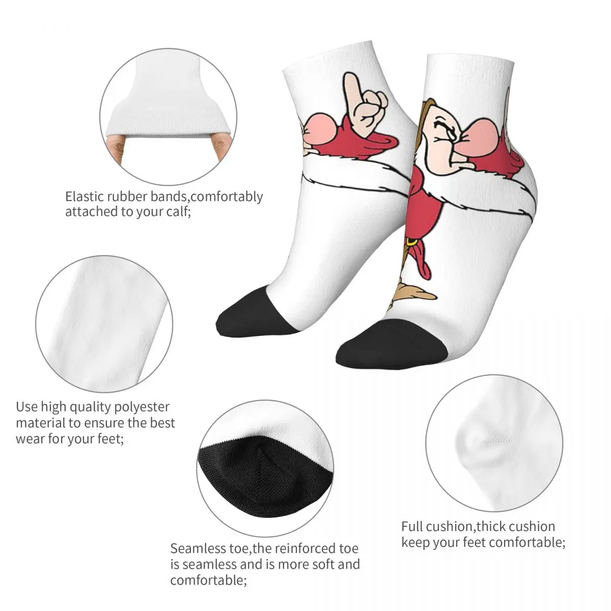 Носки Grumpy Dwarf (17) впитывающие пот чулки в стиле Харадзюку всесезонные носки