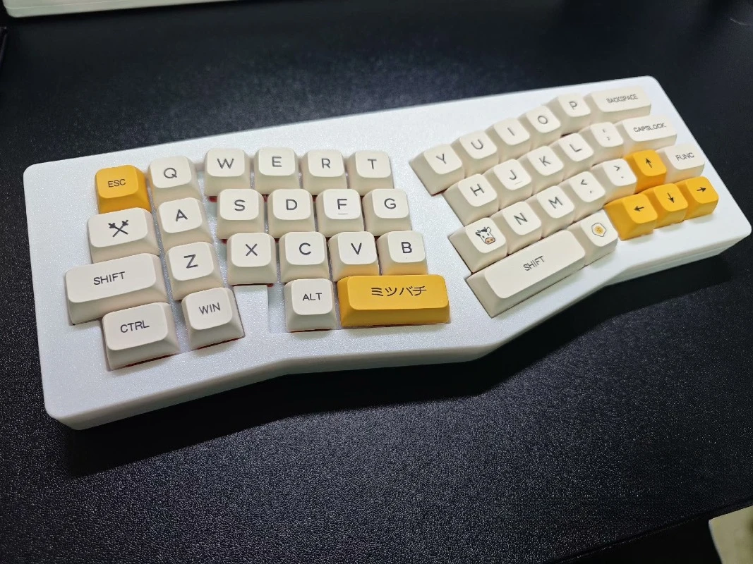 Механическая клавиатура Cyber Alice40 40% белая/черная | AliExpress