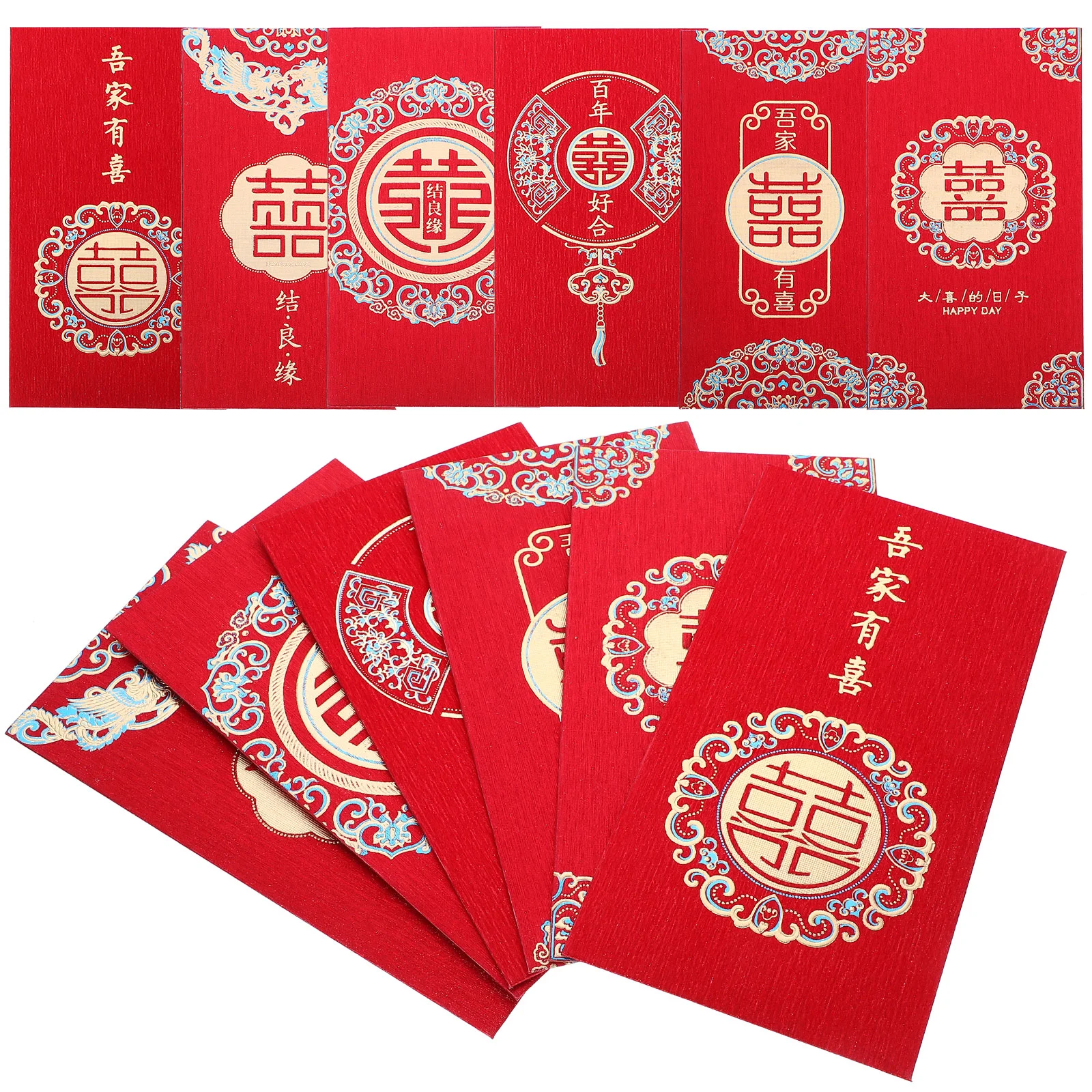 

12 шт., бумажный конверт в китайском стиле