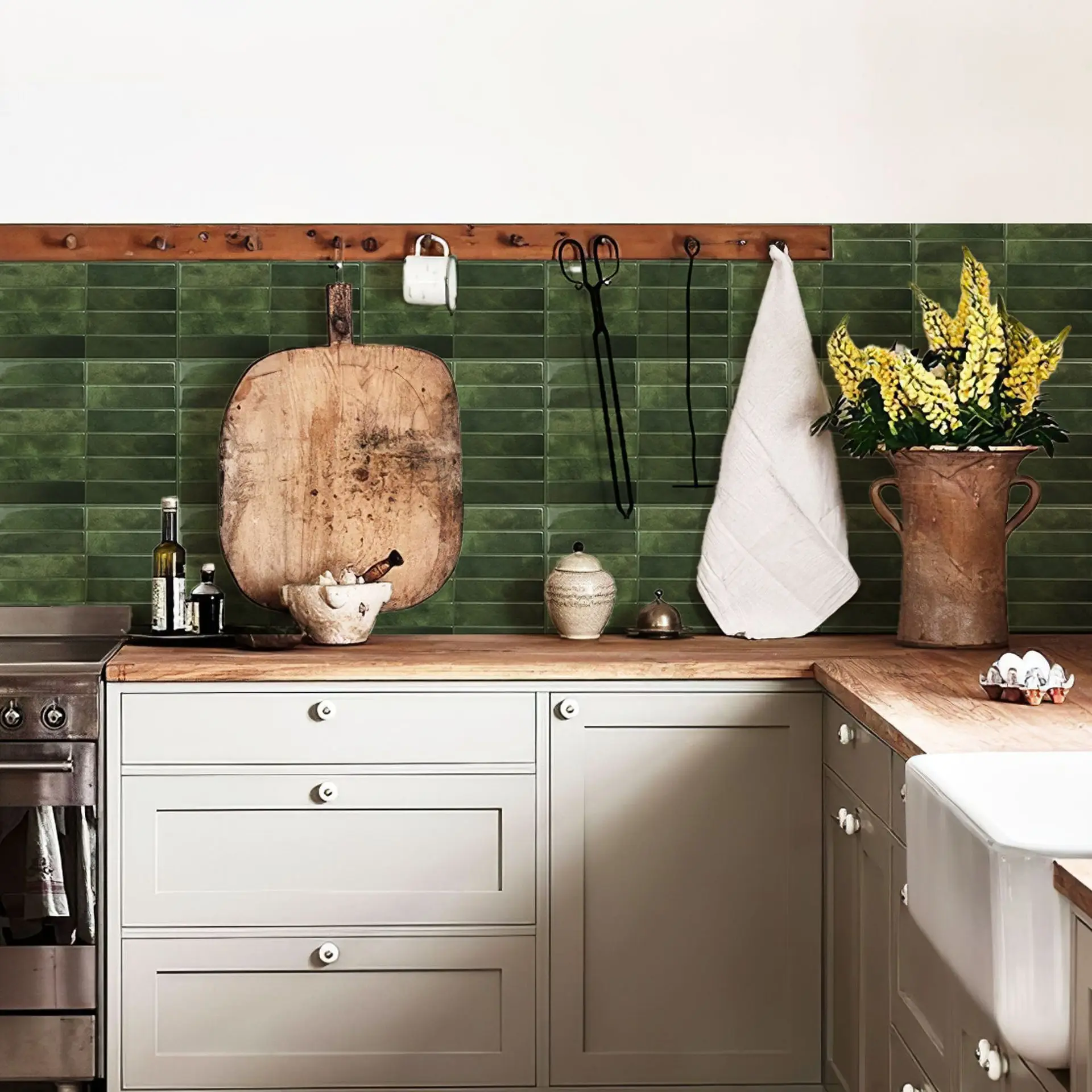 Настенные Стикеры для керамической плитки виниловые 3D-обои с рисунком кирпича