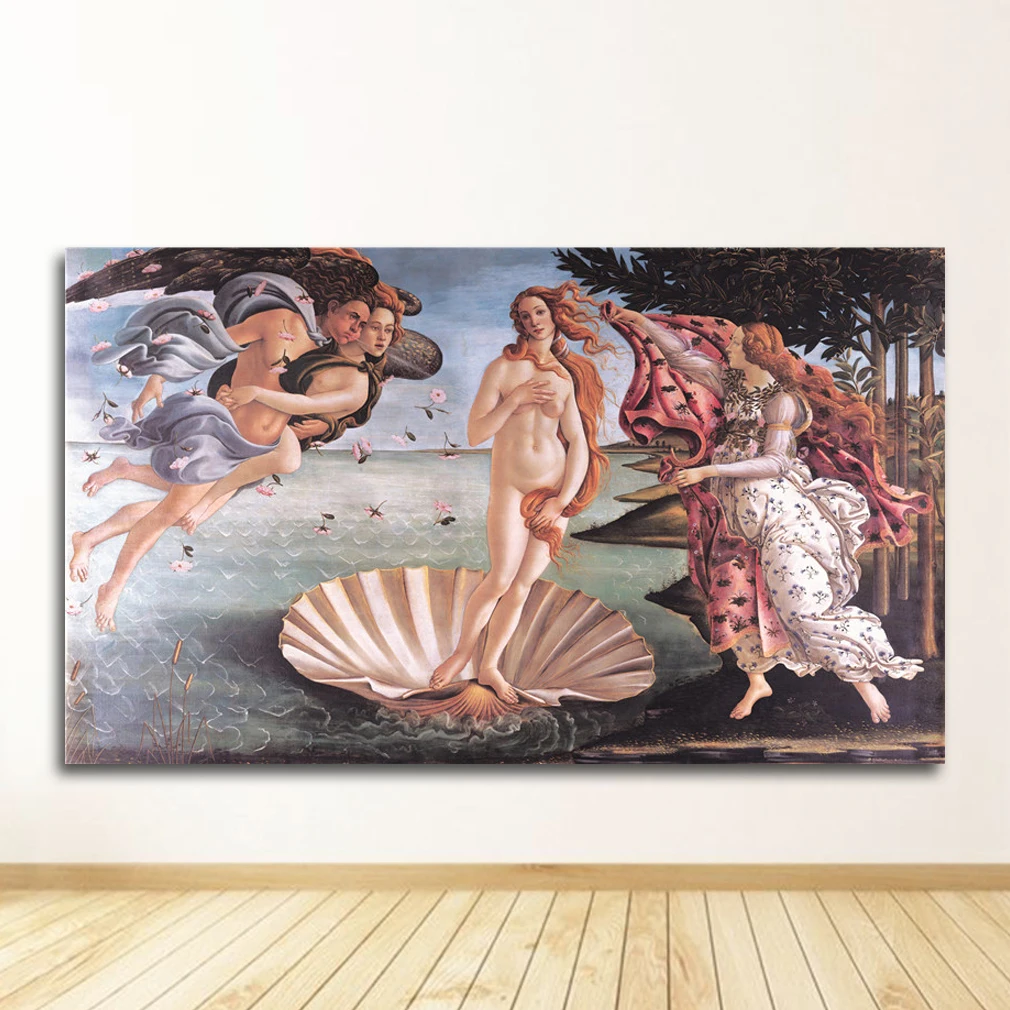 

Классическая живопись "Рождение Венеры" Botticelli, печать на холсте