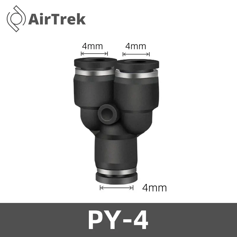 

1/10/20 шт. PY Y-образный тройник, пластиковый соединитель, соединитель воздушной трубки для промышленного использования, быстродействующие шланговое соединение, пневматические фитинги