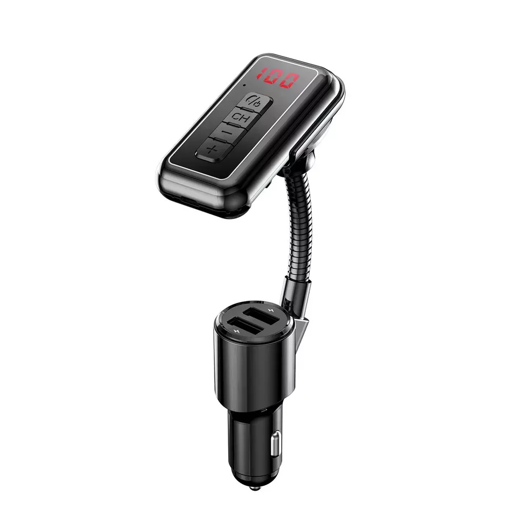 

New 2 in 1 Car FM Modulator Transmitter 5.0 Radio 3.1A USB Car Charger Handsfree Car Kit Wireless Aux Audio MP3 Player