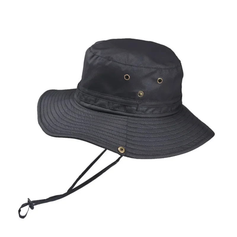 

Women's Bucket Hat Foldable Solid Color Light Hiking Hat Big Brim Waterproof Outdoor Camping Fishing Cap Couple Anti-UV Sun Cap