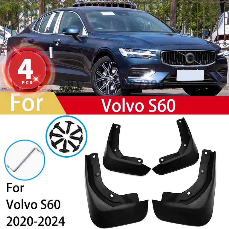 

4 шт., брызговики для Volvo S60 2020 2022 2023 2024