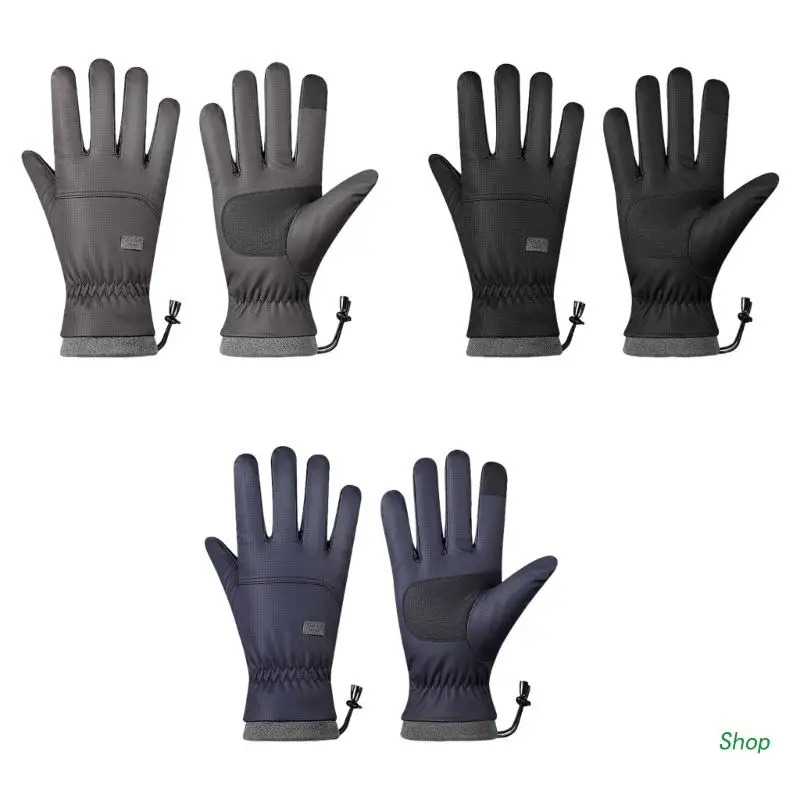 

Лыжные перчатки L5YC с сенсорным экраном, зимние велосипедные перчатки, водонепроницаемые спортивные перчатки с подогревом для рук, флисовые перчатки для сноуборда и снега для мужчин