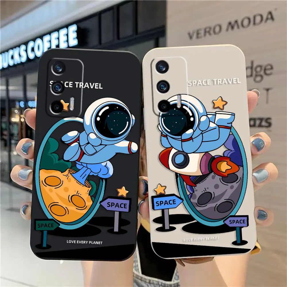 

Case For OPPO Realme 10 9 8 8I C30 C31 C33 C35 C55 GT NEO 2 3 5 NARZO 50 5G Case Funda Cqoue Shell Capa Astronaut Space Travel