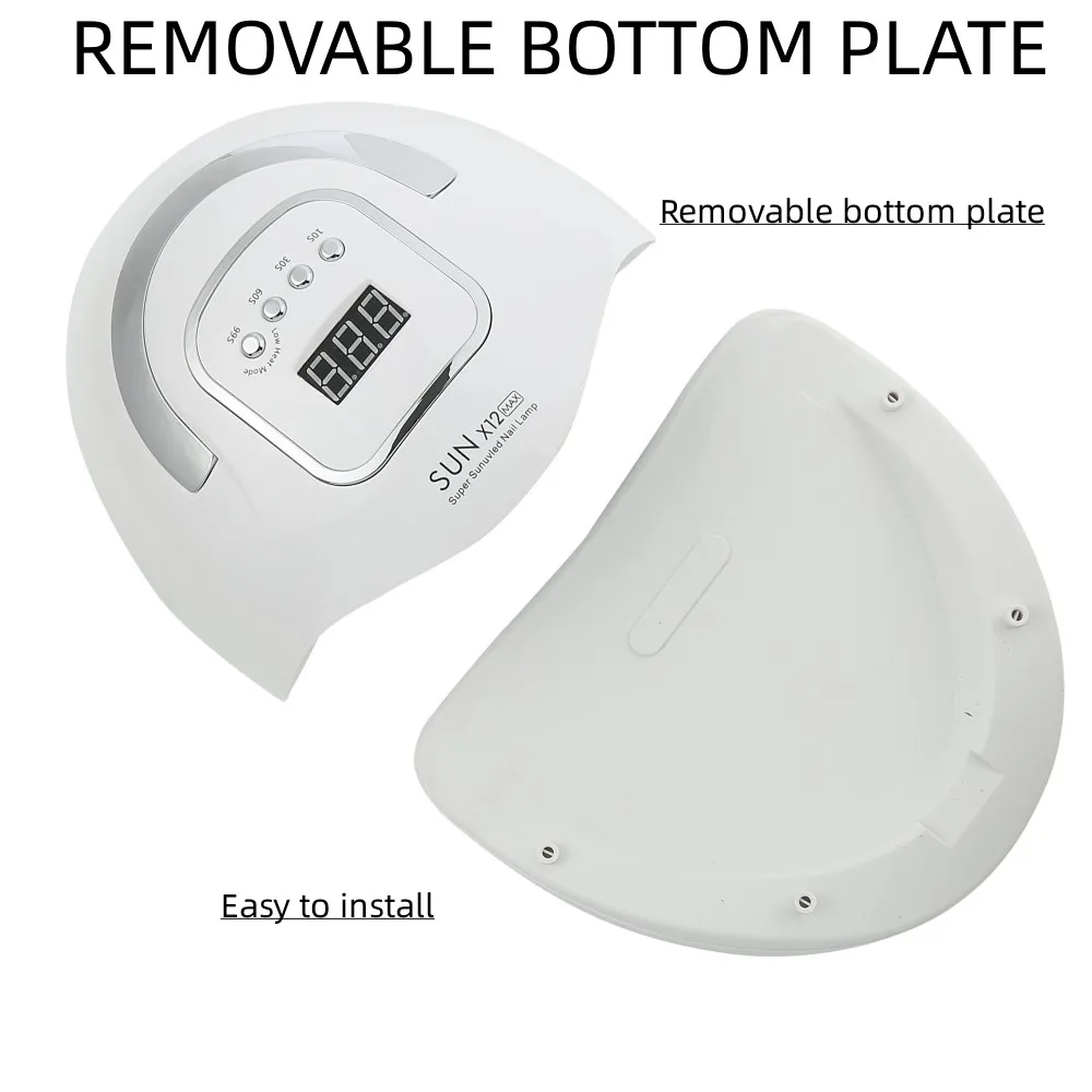 

УФ-лампа для сушки ногтей, 280 Вт, с датчиком движения и ЖК-дисплеем