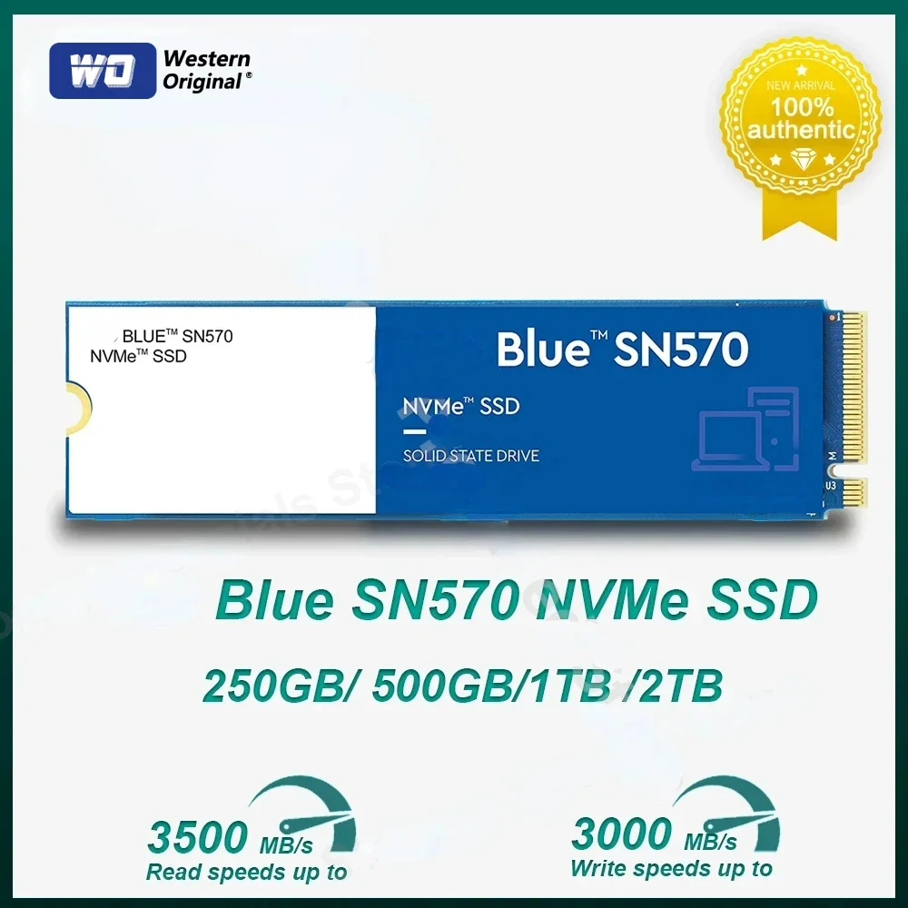 PS5 SSD с радиатором SN570 1TB 2 ТБ Внутренний твердотельный накопитель M.2 2280 интерфейс
