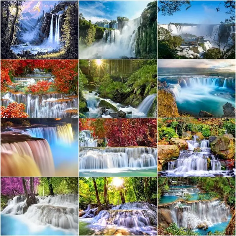 

DIY Oil Painting By Numbers Nature Landscape Drawing Handpaint Art Wall Bedroom Living Room Home Decor Kids Room Decoration Gift