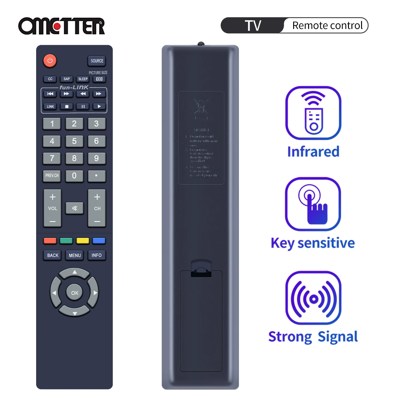 

NH418UP Fit for MAGNAVOX TV Remote Control 55ME345V/F7 A 43ME345V/F7 A 55ME345V/F7A 43ME345V/F7A 46ME313V/F7 A 55ME345V 50ME345V