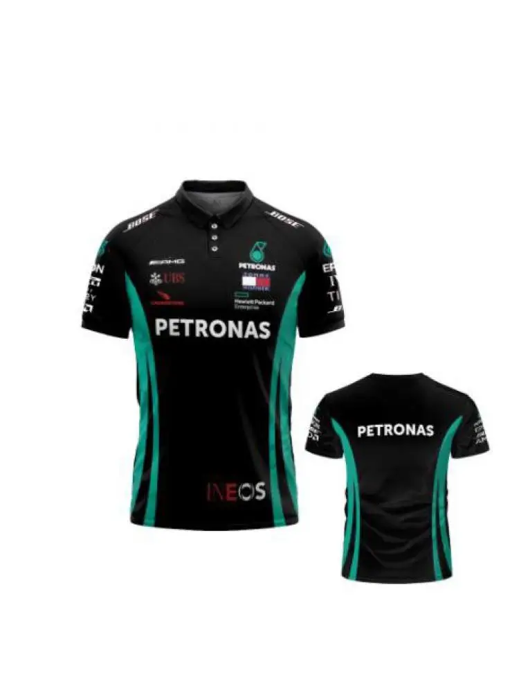 

Summer Hot Petronas Joint F1 Formula One Amg Team 2019 Men's And Women's Short Sleeve Polo Shirt Racing