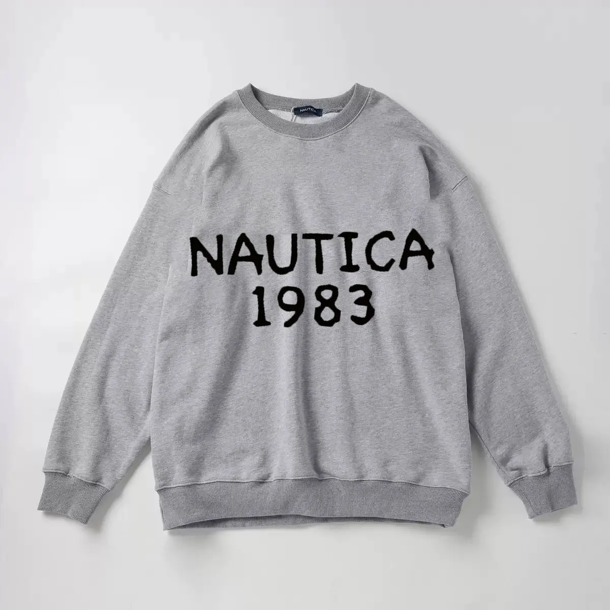 Фото 2026 Nautica1983: Хит продаж! Новая мужская толстовка свободного кроя с принтом для весны и осени, модный пуловер для внешней торговли. №2
