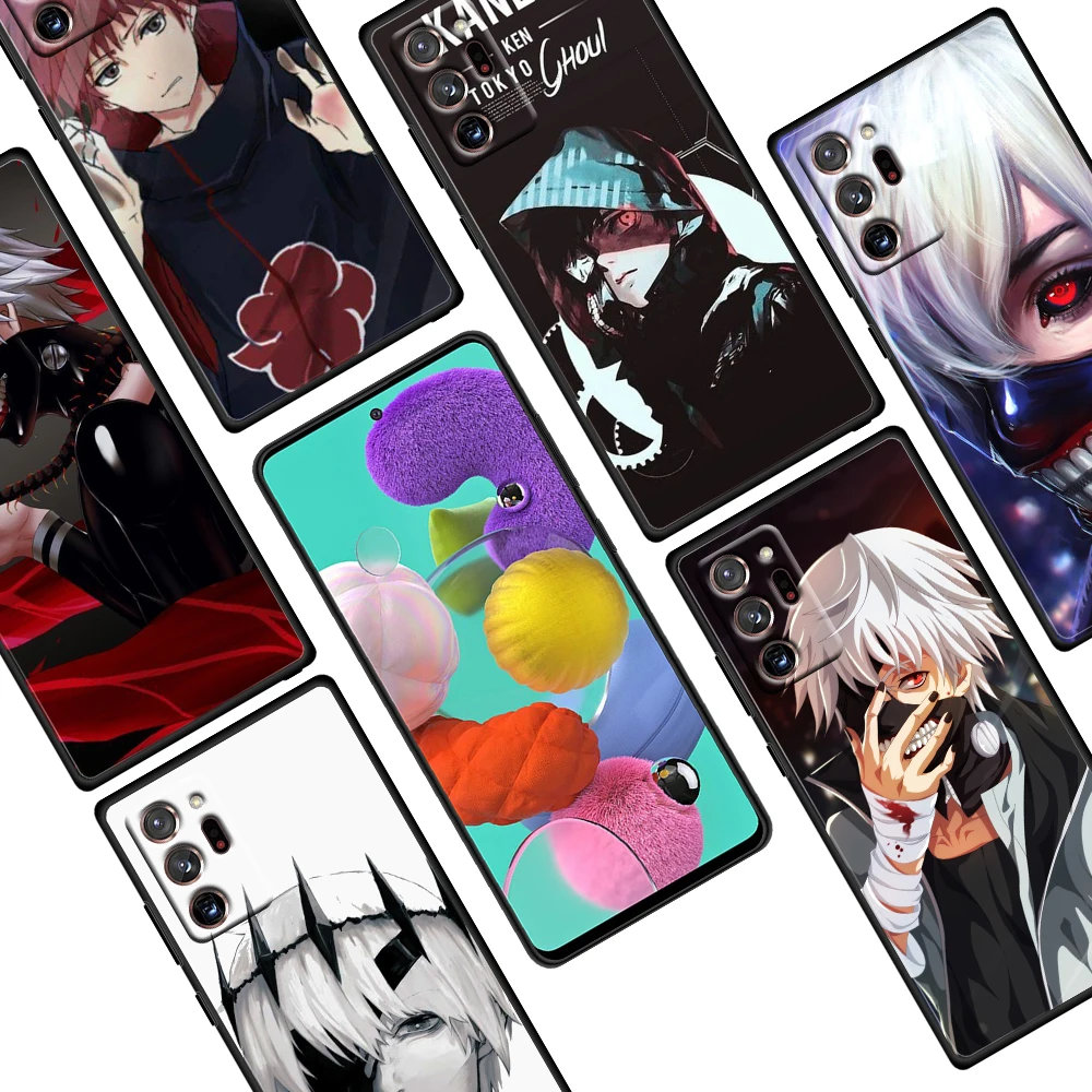 

Japanese Anime Tokyo Ghoul For Samsung Galaxy Note 20 Ultra Plus 10 9 8 F52 M62 M60 M31 M02 Core Soft Black Phone Case