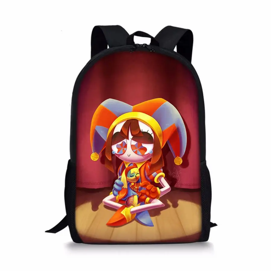 Удивительный цифровой цирковой рюкзак Pomni Jax с принтом розовые школьные сумки для