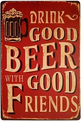 

Metal 12x8 inch tin Plate, Iron Plate, Aluminum Plate Metal Retro Retro tin Sign bar Wall Decoration Poster