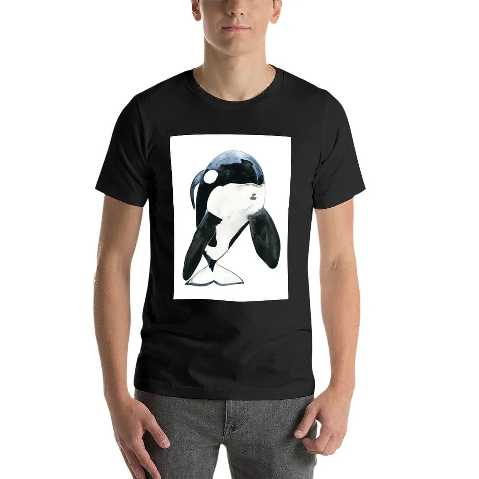 Мужская футболка Keiko the Orca из хлопка