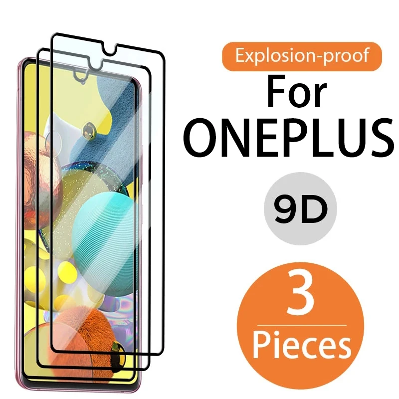 

Explosion Proof Black border 9D Tempered Glass Film For OnePlus Nord N10 N100 N200 CE 2 7T 8 8T 9 9R 6 6T 7 RT Pro 5G UW Cover