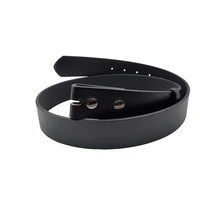 cheapify dropshipping double buckle new design 38mm black belt for men and women