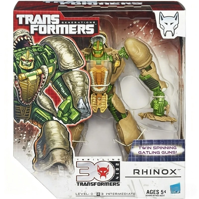 Фото В наличии: Коллекционная фигурка-трансформер Hasbro Voyager Class Rhinox, 30-летие, классическая игрушка, подвижный робот, для хобби и декора №3
