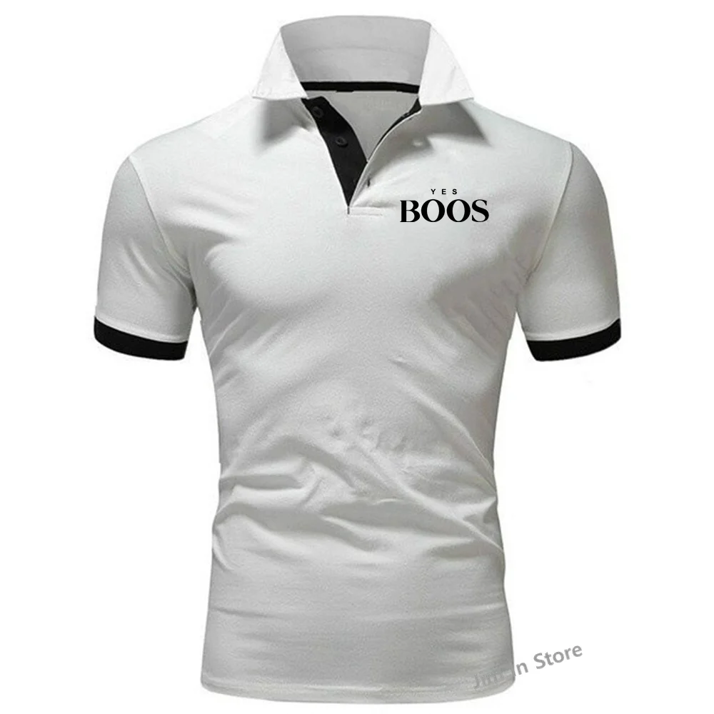 

2023 New Men's LOGO Polo Shirts Summer High Quality Casual Everyday Short Sleeve Lapel Top Slim FitT-Shirt