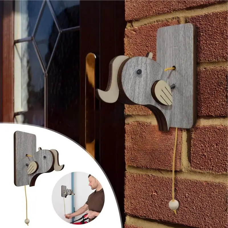 Дверной звонок ручной работы уникальный деревянный дверной креативный в стиле