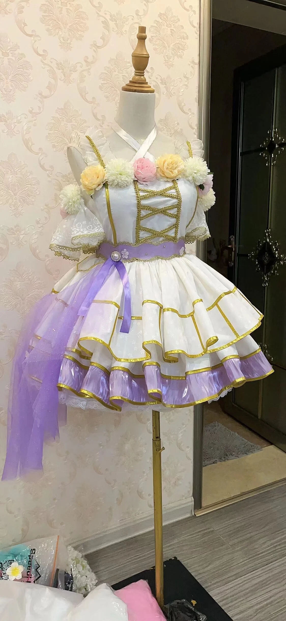 

COS-HoHo [Customized]Anime Lovelive! Tojo Nozomi Flower Festival Awakening Game Suit Elegant Dress Uniform Cosplay Costume Women