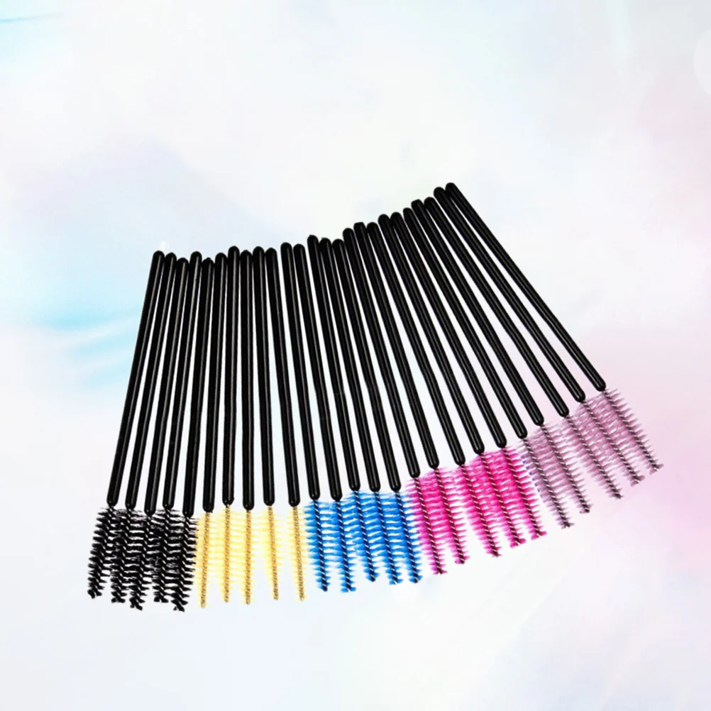 

50pcs Multicolor Mascara Wands Eyelash Eye Lash Brush Makeup Applicators