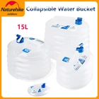 Складное ведро для воды Naturehike 51015 л, походный портативный контейнер для воды для пикника и рыбалки, для отдыха на открытом воздухе, с краном