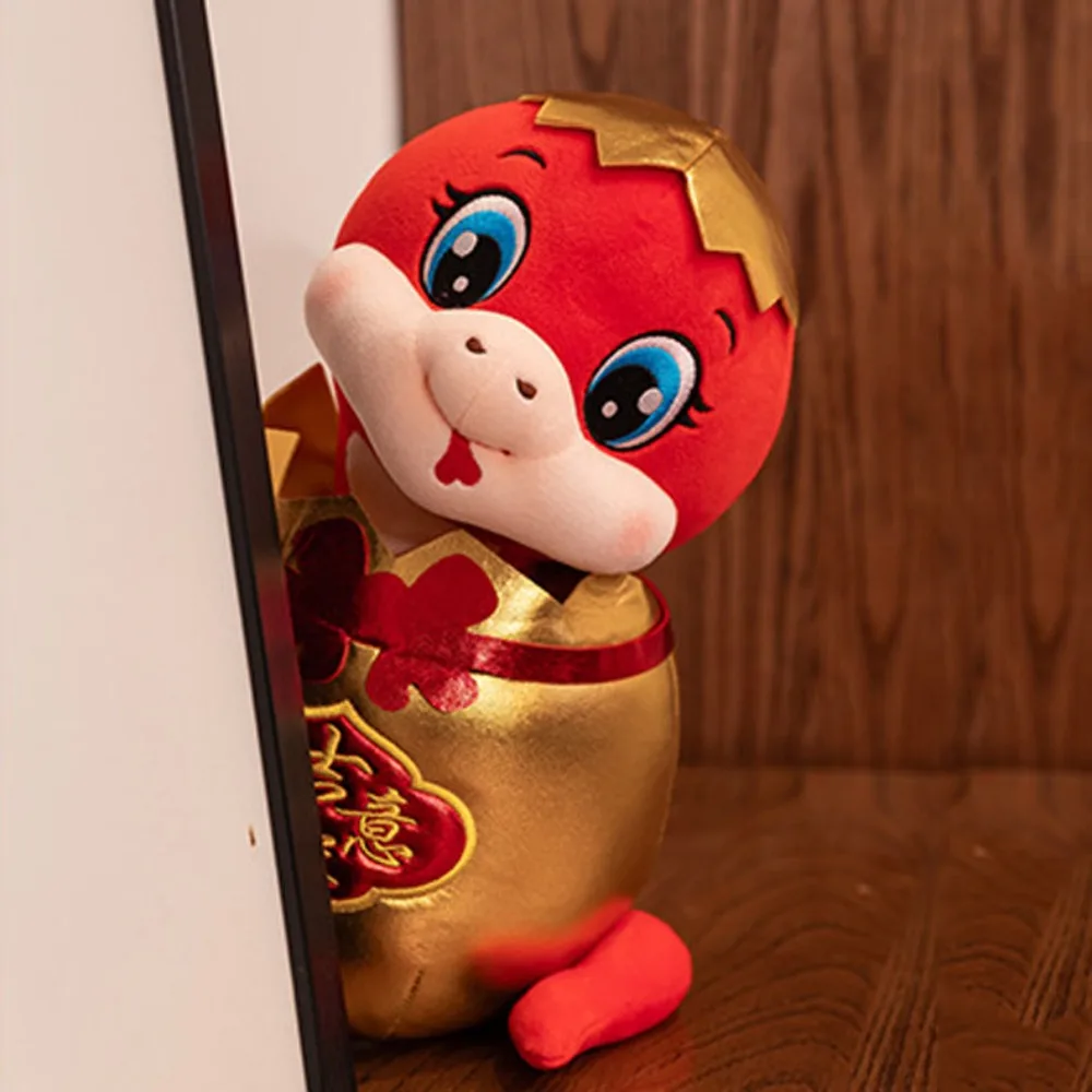 Lucky Bag Snake Baby Плюшевая игрушка PP Хлопок Мягкая змея Год Талисман Игрушка Мягкое