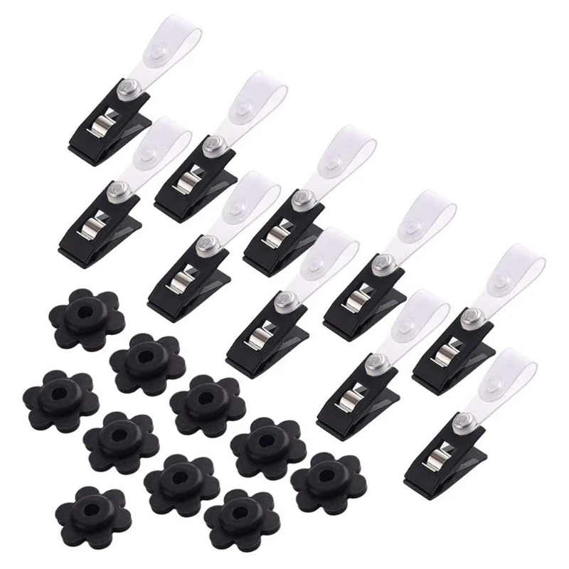 

50 Pieces/Set Flag Plum Stopper Anti-Wind Clip Garden Flag Flagpole Accessories