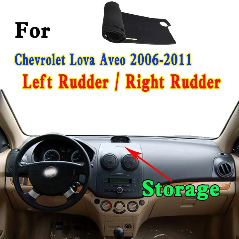 

For 2006-2011 Chevrolet Lova Aveo ECT Car-Styling Dashmat Dashboard Cover Instrument Panel Insulation Sunscreen Protective Pad