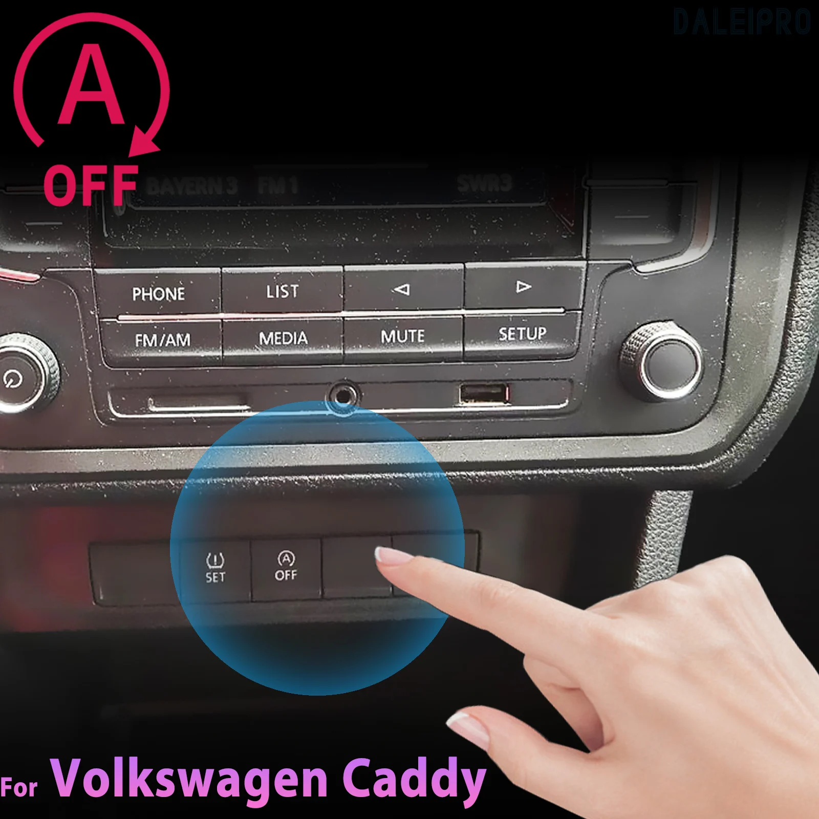 Фото Для Volkswagen VW Caddy 2K 2015-2019 Автоматический стоп-запуск двигателя Модуль памяти Cancel Автомобильный автоматический старт-стоп-переключатель №2