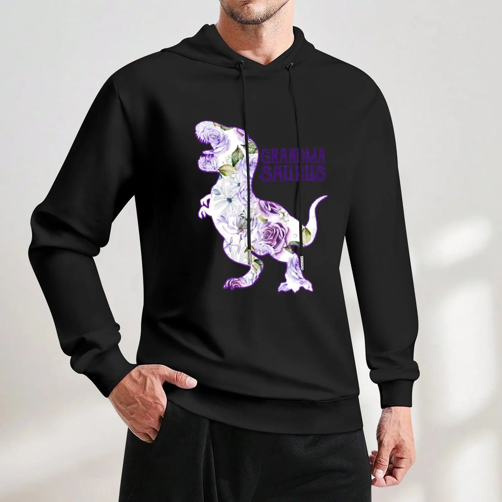 Пуловер с капюшоном Grandmasaurus осенняя одежда модная мужская новые толстовки и