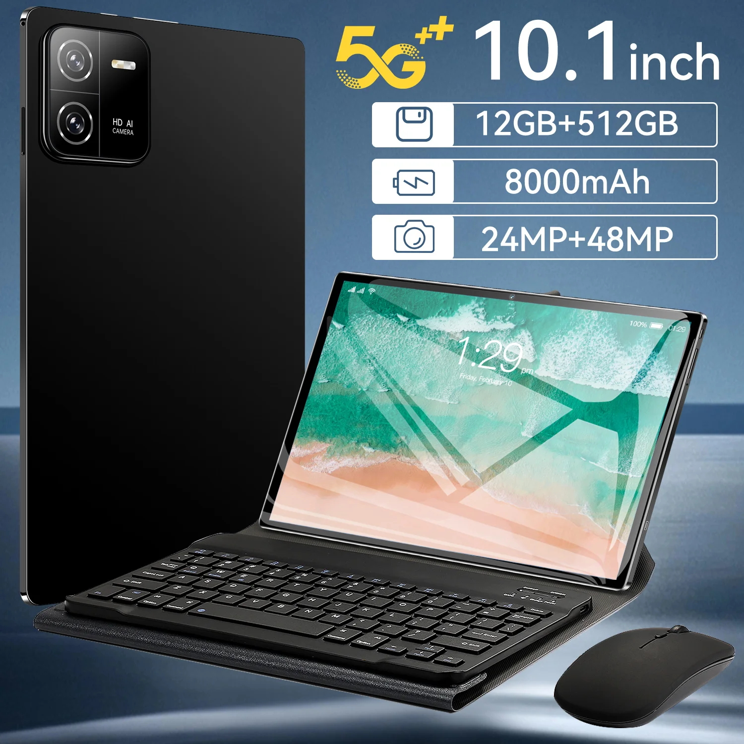 2024 Глобальная модель Pad 6 PRO Планшет 11 дюймов HD 4K 5G Двойная SIM-карта Двойной режим