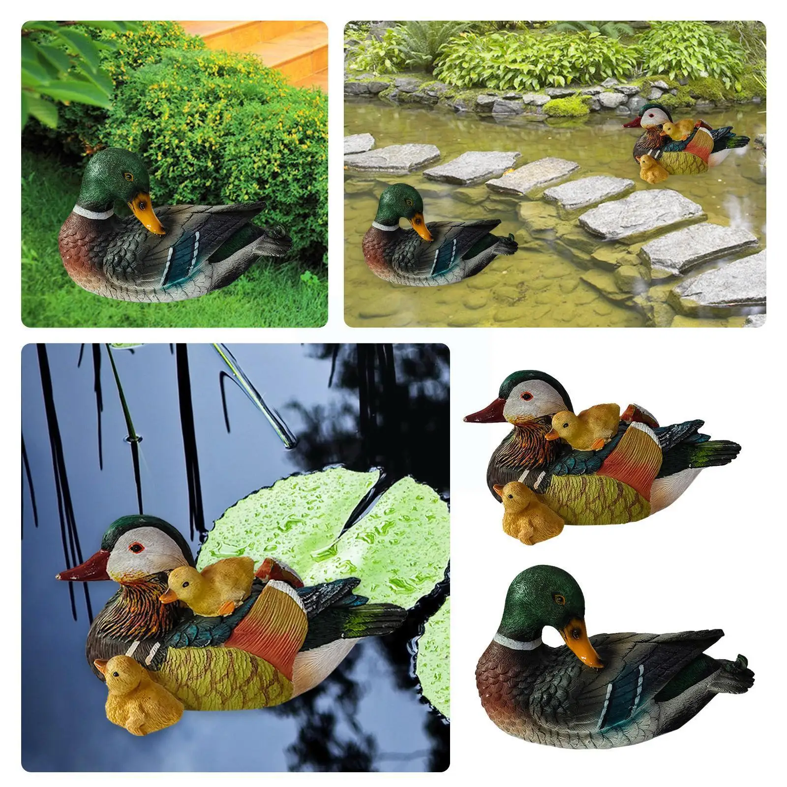 

Floating Swan Statue Decor Pond Bird Deterrent Ornament Goose Decoration Garden Bait Pond Duck Ducks Mandarin Garden Huntin A1X3