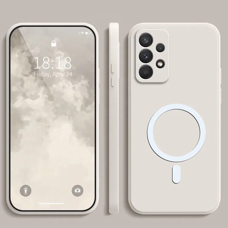 Для Samsung Galaxy A23 4G SM-A235F 5G SM-A236U A33 цветной матовый чехол с магнитной наклейкой