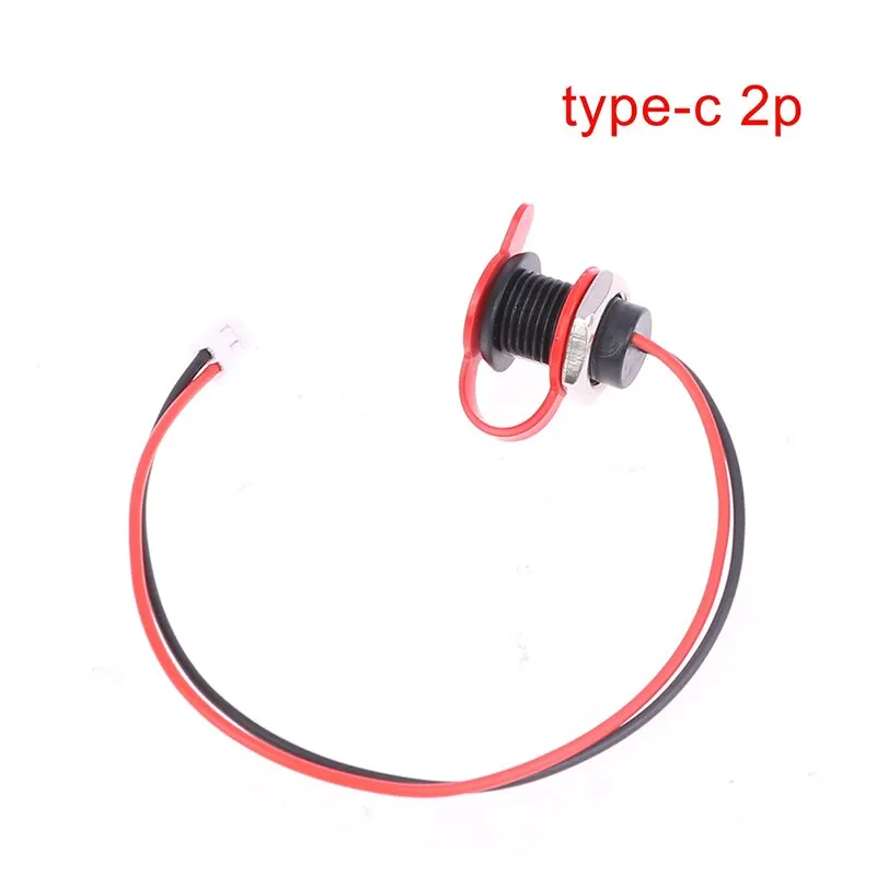 

USB-C Connector Type-C To PH 2.0 With Nut Locking Plate Waterproof Female USB Socket High Current Fast Charging Jack Port