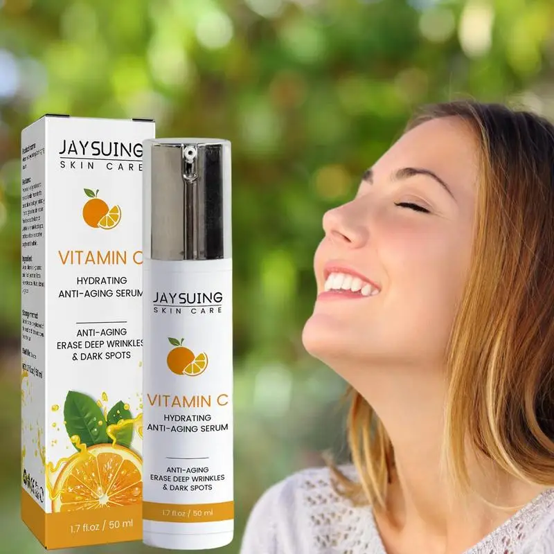 

Vitamin C Face Serum Hyaluronic Acid Hydrating Anti-Wrinkle Anti Aging Face Essence Whitening Moisturizer Revitalizing Skin Care