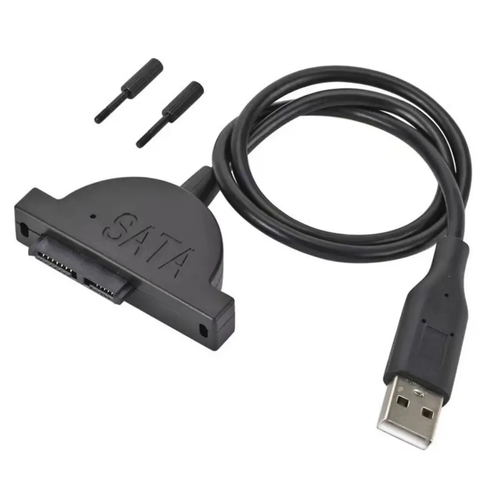 Фото Кабель Mini SATA II для CD/DVD-ROM привода, 13-контактный адаптер, USB-адаптер, кабель USB 2.0 на Mini SATA, высокоскоростной 7+6. №4