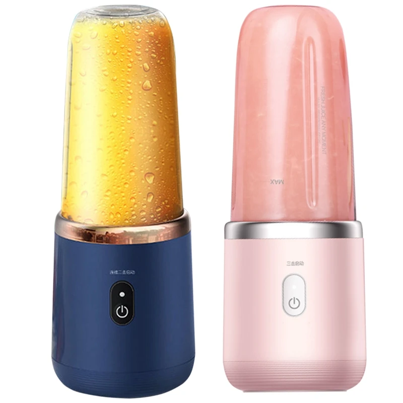

Promotion! 400Ml Personal Blender,6 Blades Portable Blender USB Rechargeable Mini Juicer Cup Blender For Shake And Smoothie