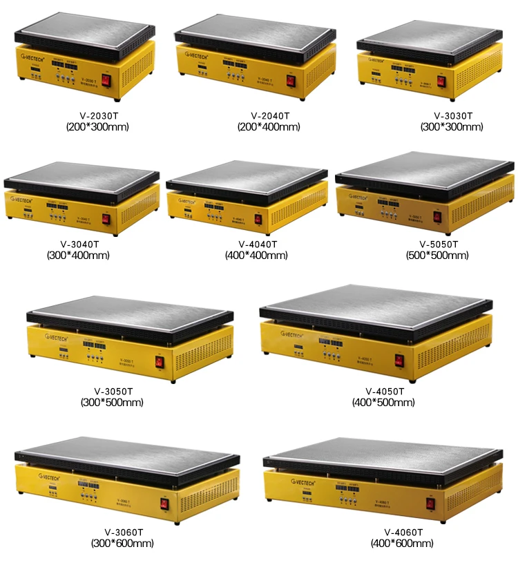 Регулируемая нагревательная платформа 400*400 мм 2600 Вт цифровой дисплей