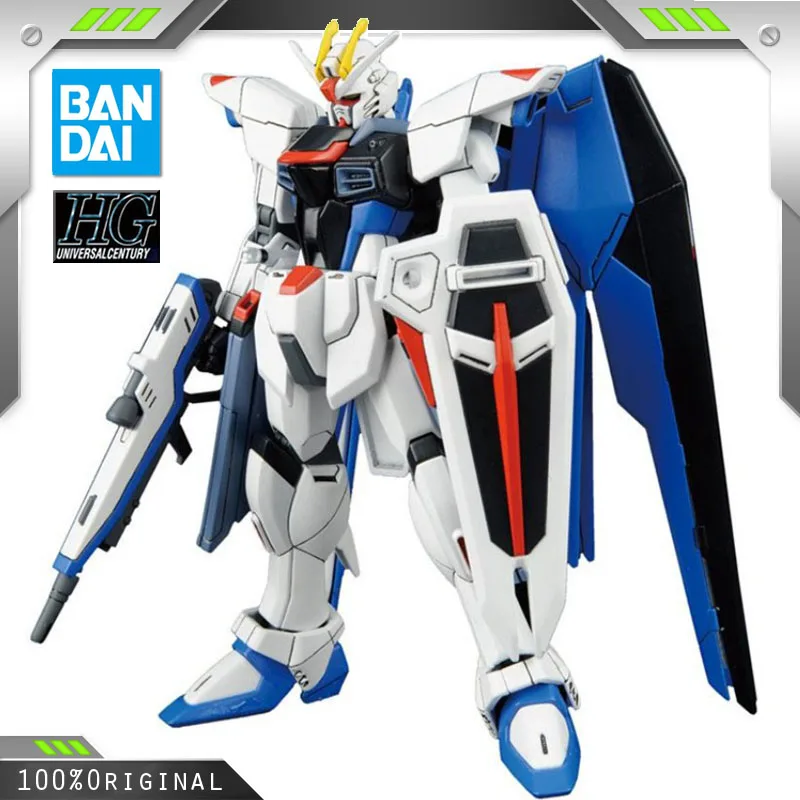 Набор пластиковых моделей BANDAI Anime HG 1/144 ZGMF-X10A, фигурки, рождественские подарки